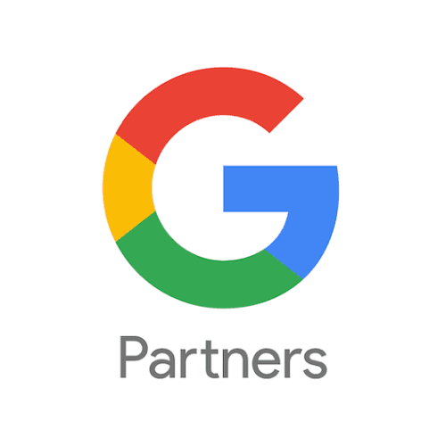 Insignia de Google Partner decorada con borde negro